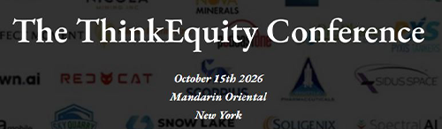 The ThinkEquity Conference | October 15th 2026